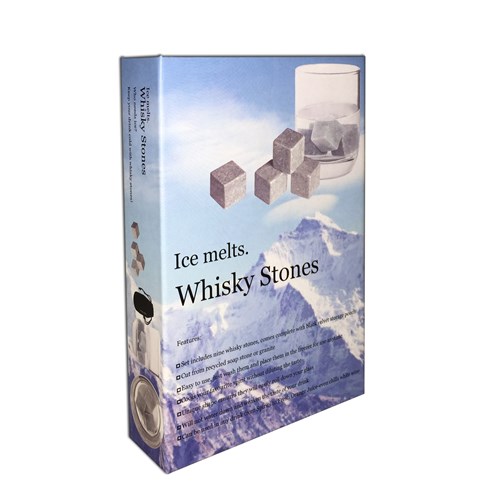 Buy & Send Whiskey Stones - 9 x Drinks Stones - Cooler Cubes for Scotch / Drinks